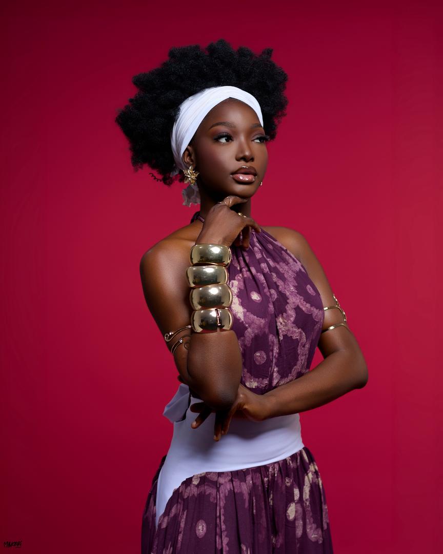 Silhouette Adire violette — Chloeewear
